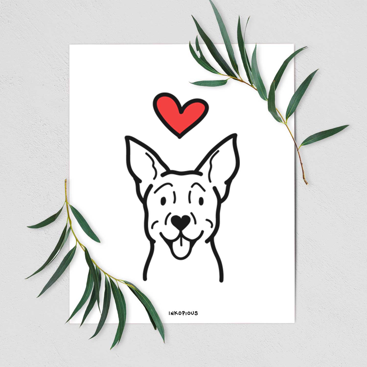 Love Always Carolina Dog Art Print