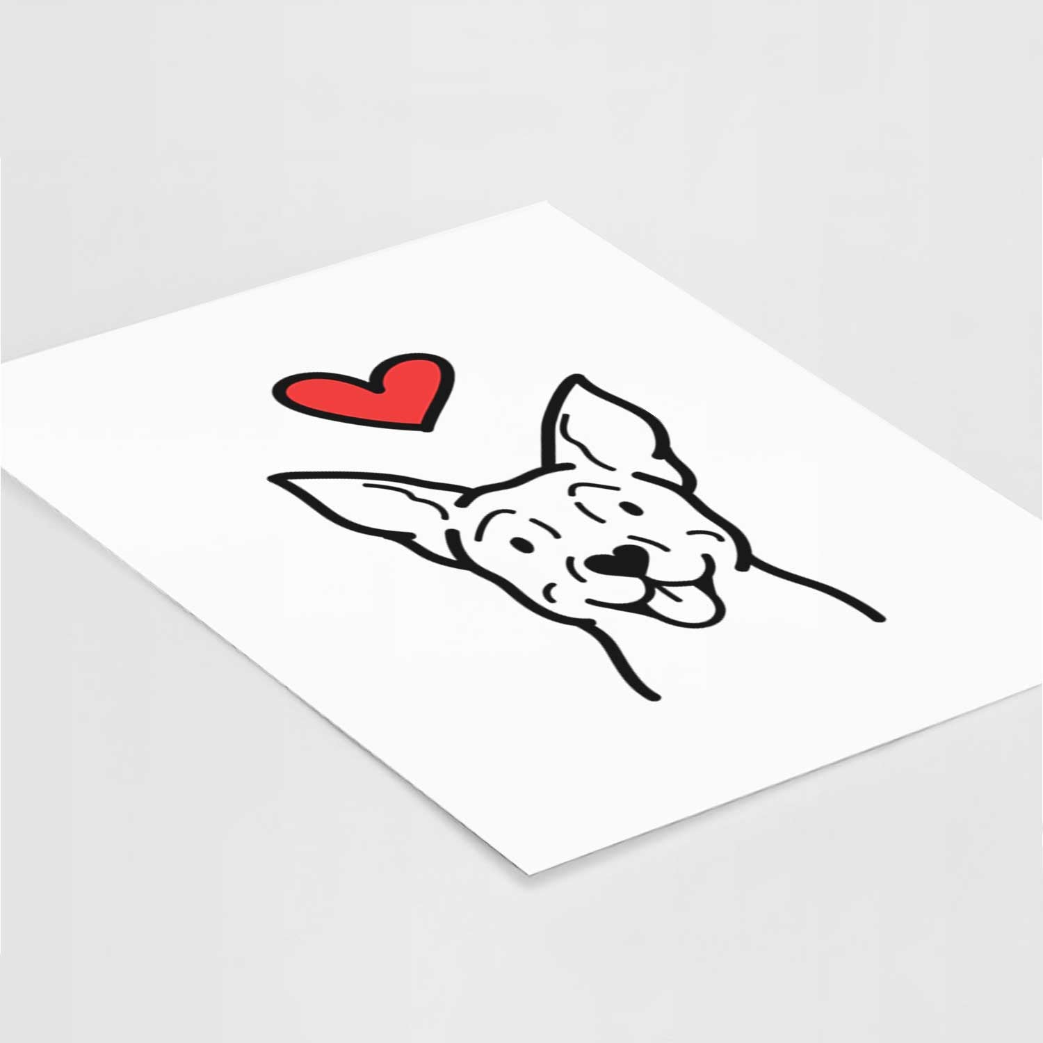 Love Always Carolina Dog Art Print