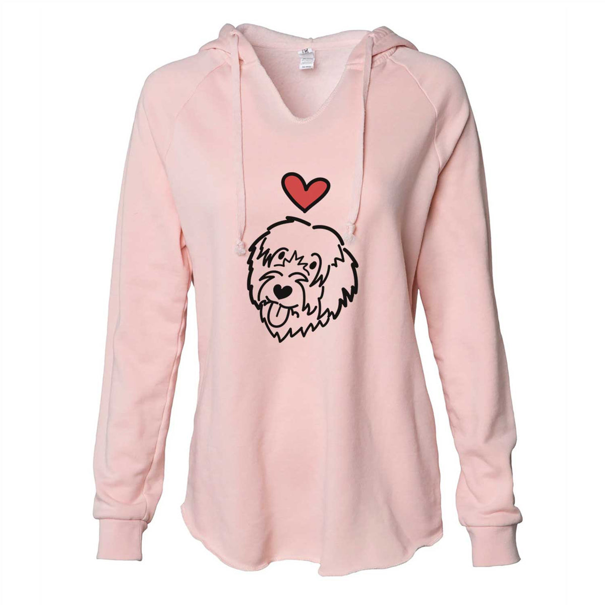 Love Always Catalan Sheepdog - Cali Wave Hooded Sweatshirt