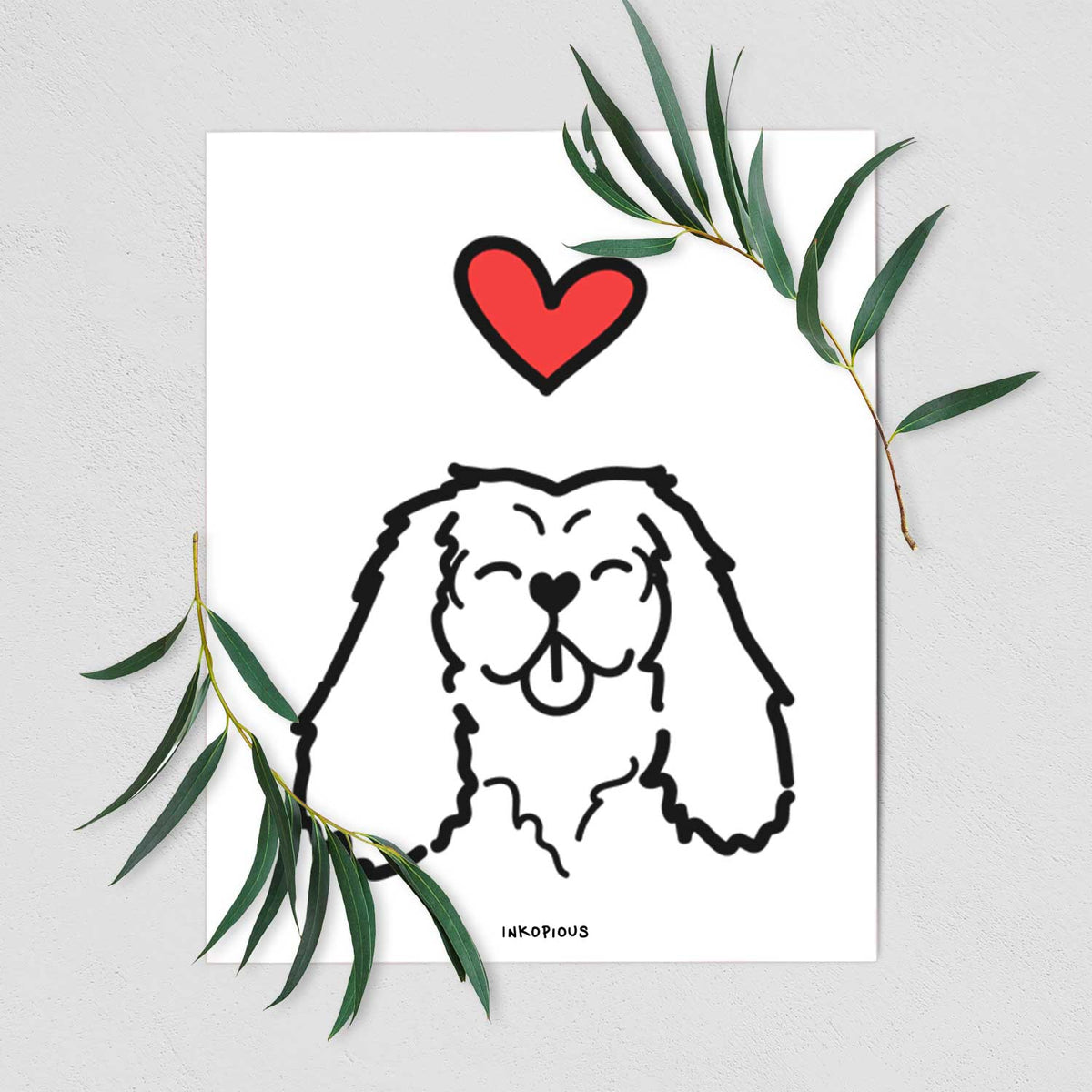 Love Always Cavalier King Charles Spaniel Art Print