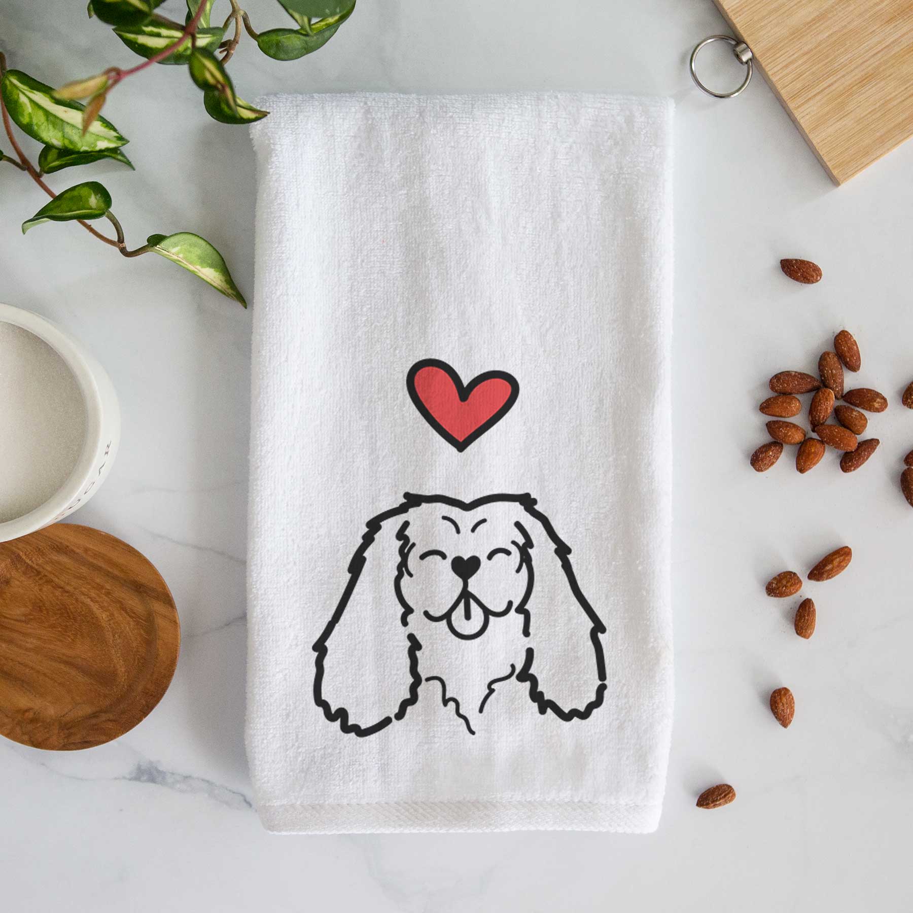 Love Always Cavalier King Charles Spaniel - Decorative Hand Towel