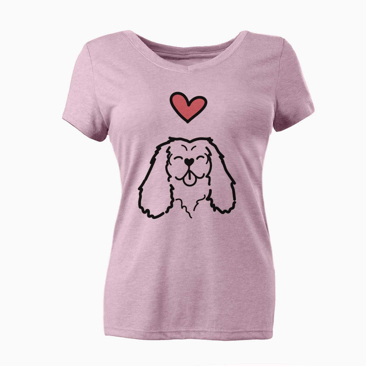 Love Always Cavalier King Charles Spaniel - Women's V-neck Shirt