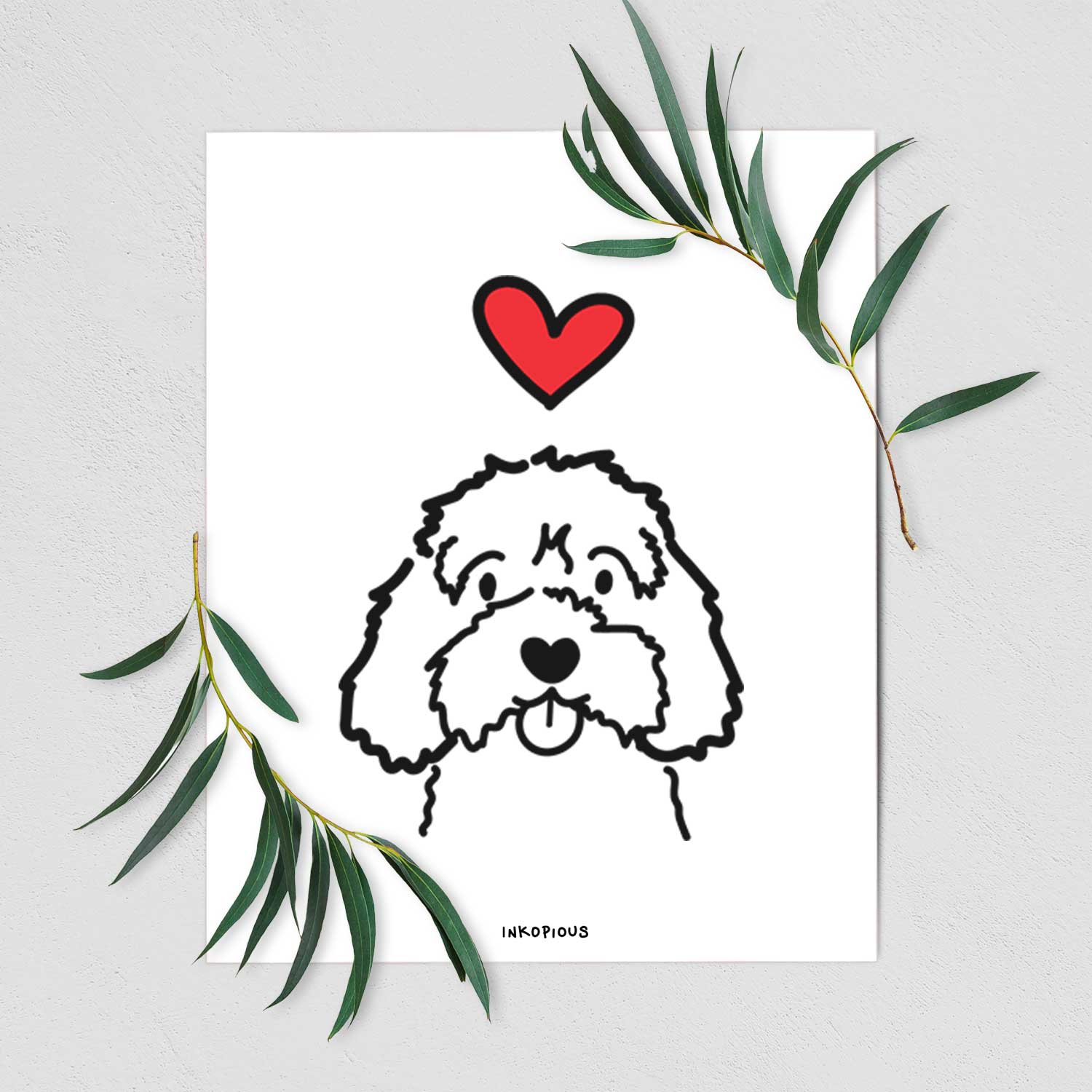 Love Always Cavapoo Art Print