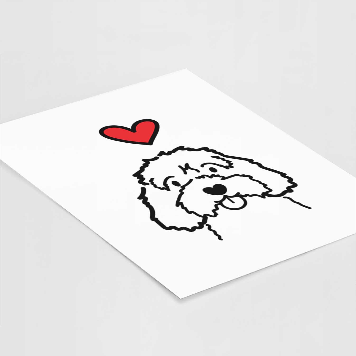 Love Always Cavapoo Art Print