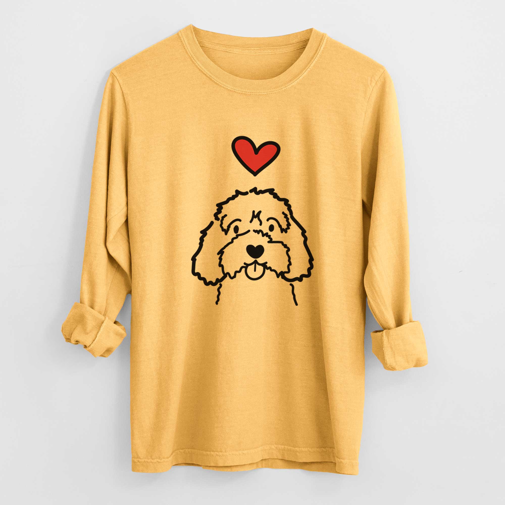 Love Always Cavapoo - Heavyweight 100% Cotton Long Sleeve