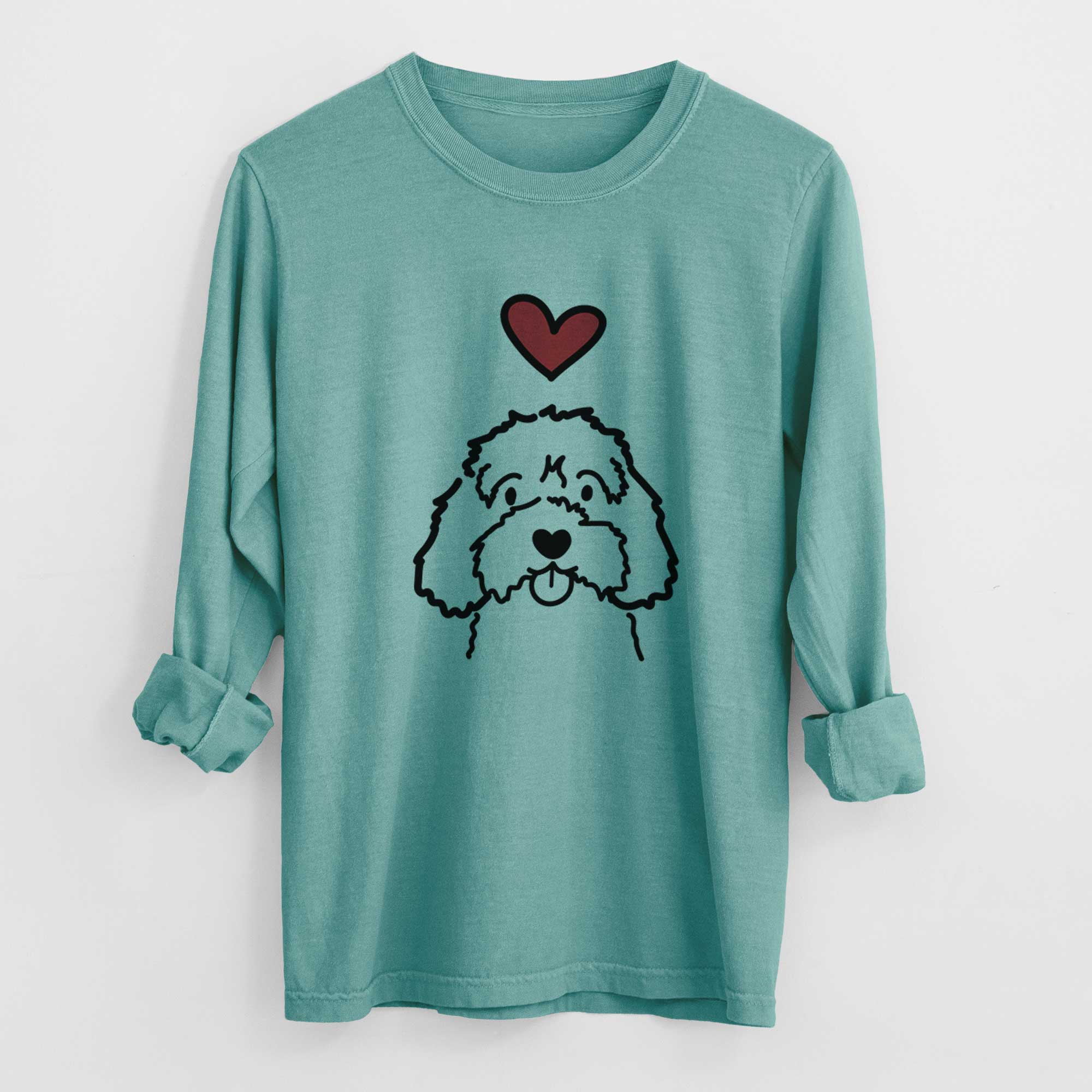 Love Always Cavapoo - Heavyweight 100% Cotton Long Sleeve