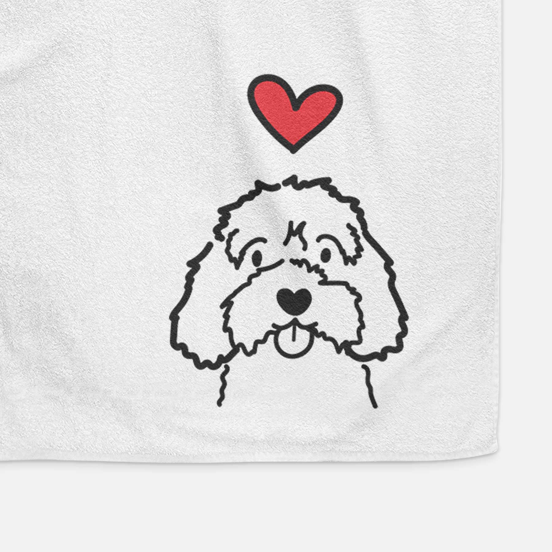 Love Always Cavapoo - Decorative Hand Towel