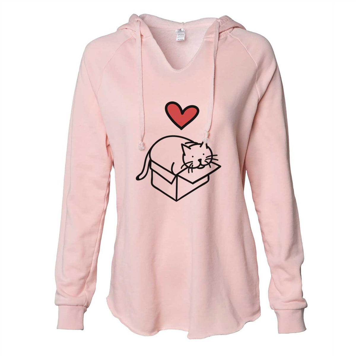 Love Always Cat in a Box - Charlie - Cali Wave Hooded Sweatshirt