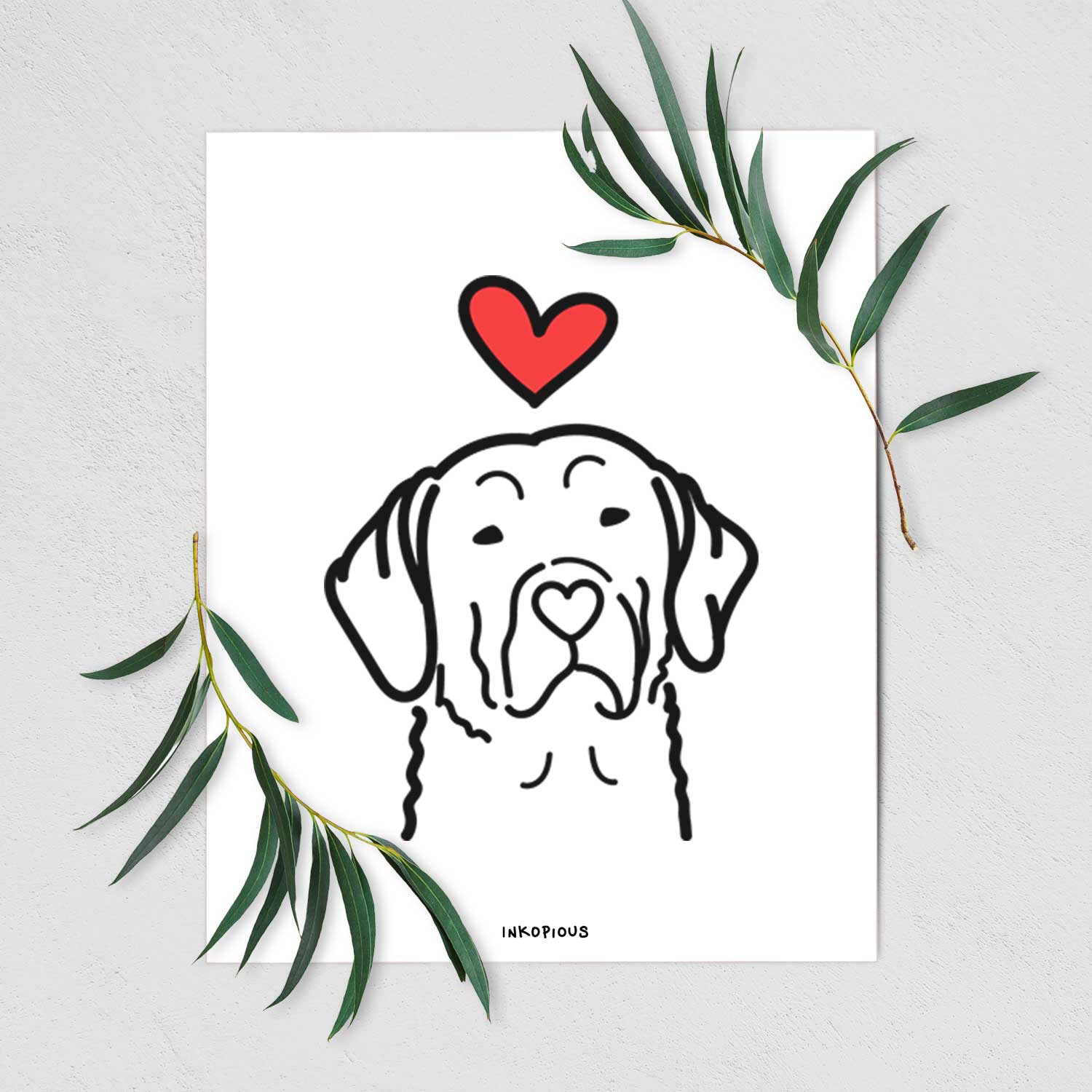 Love Always Chesapeake Bay Retriever Art Print