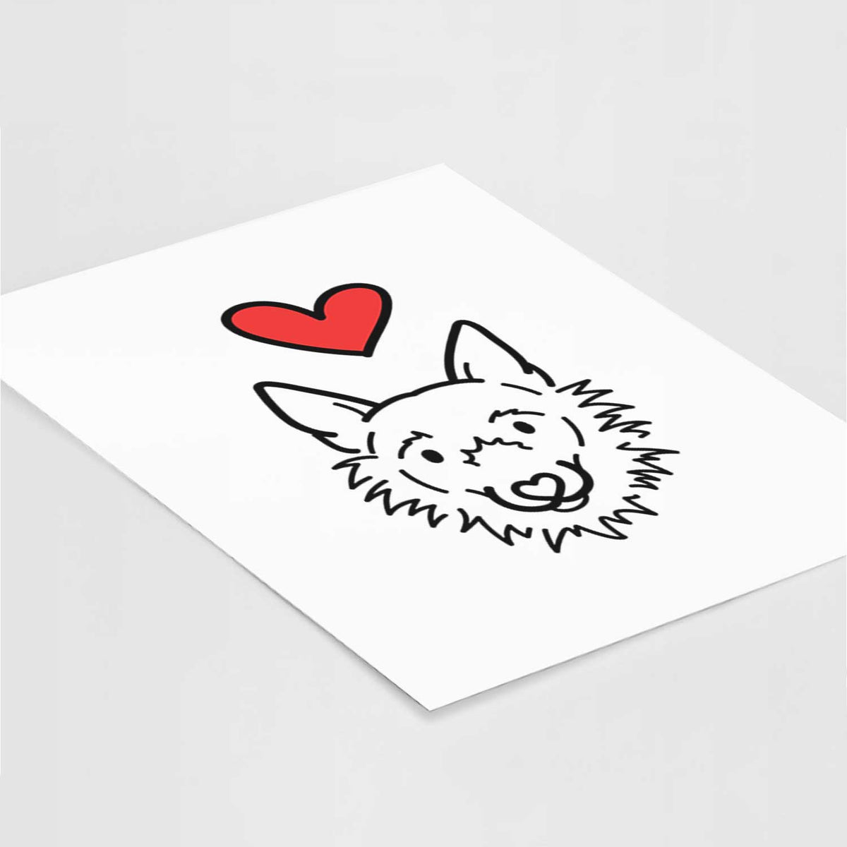 Love Always Super Mutt - Chewy Art Print