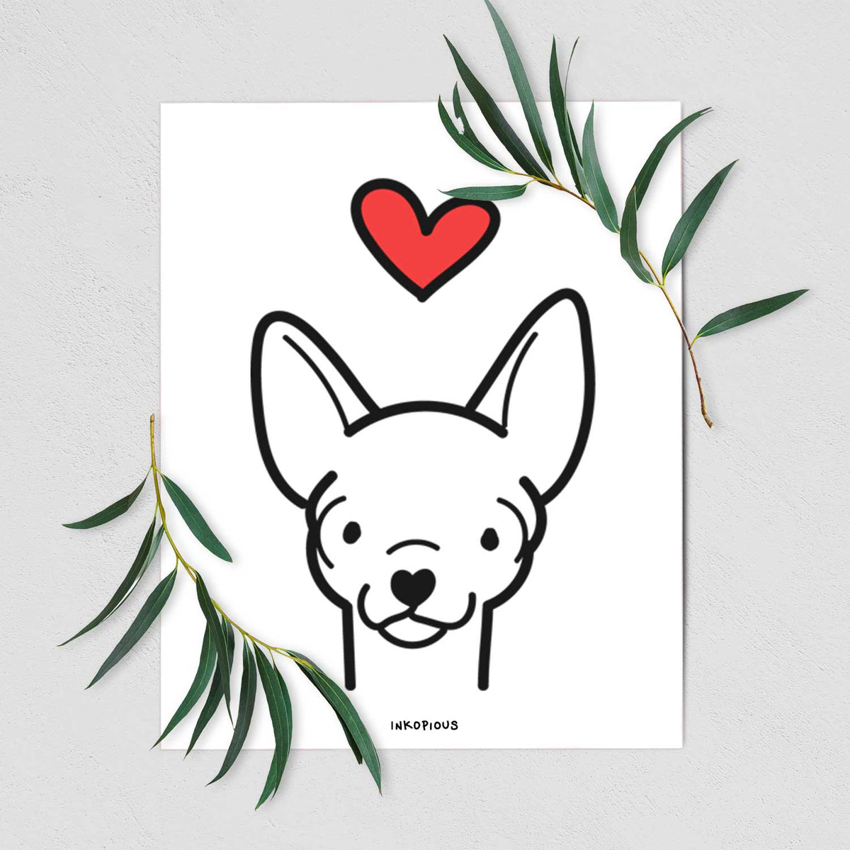 Love Always Chihuahua Art Print