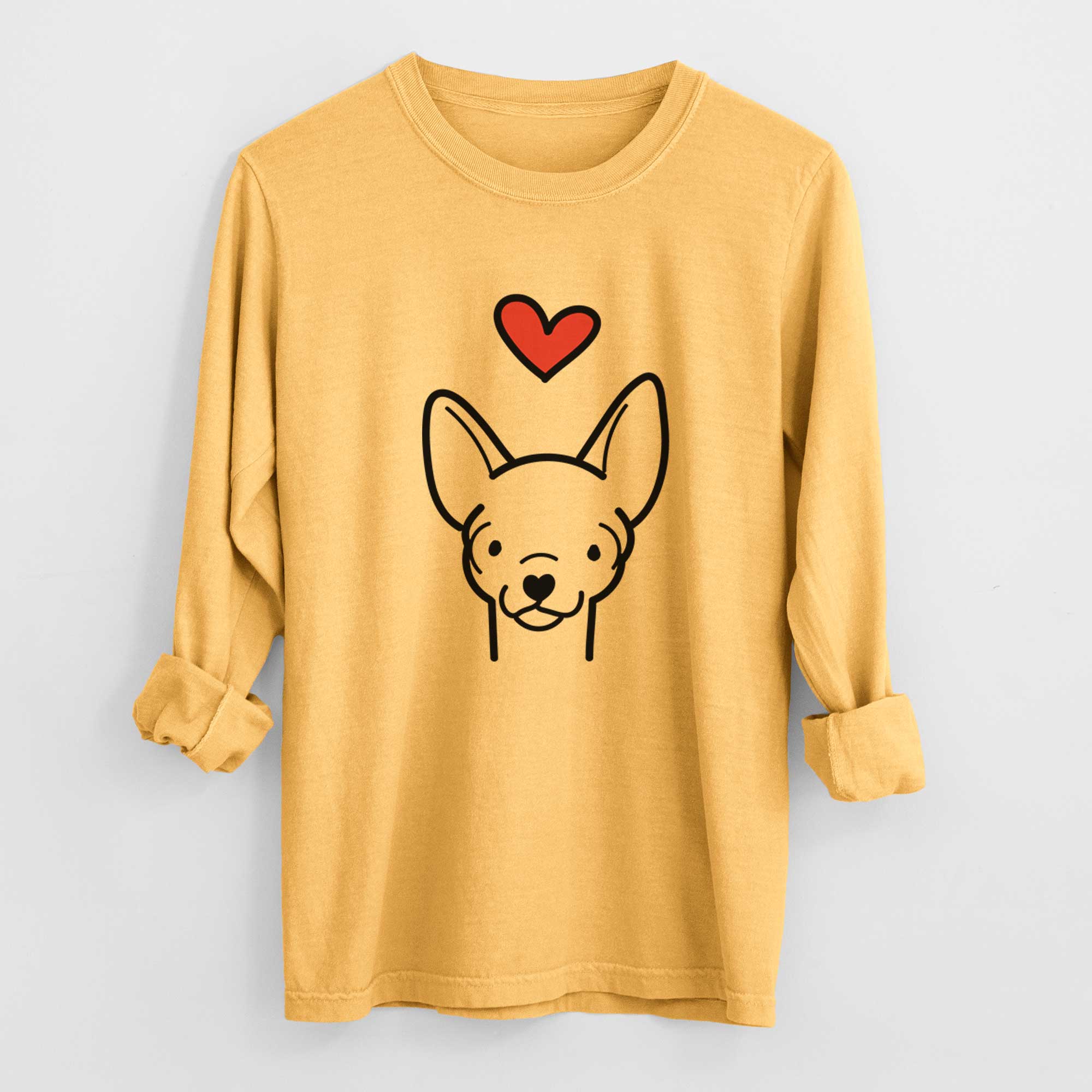 Love Always Chihuahua - Heavyweight 100% Cotton Long Sleeve