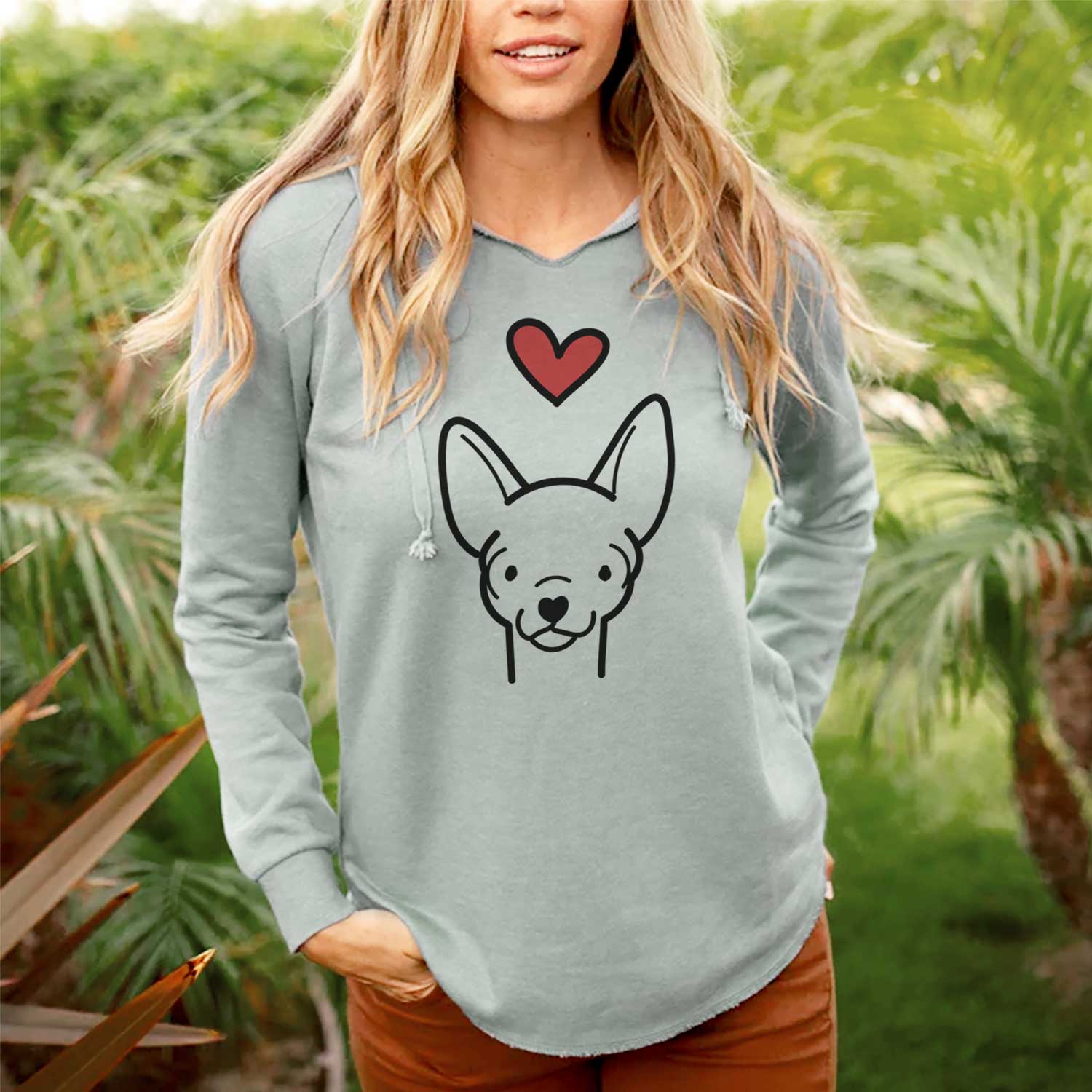 Love Always Chihuahua - Cali Wave Hooded Sweatshirt