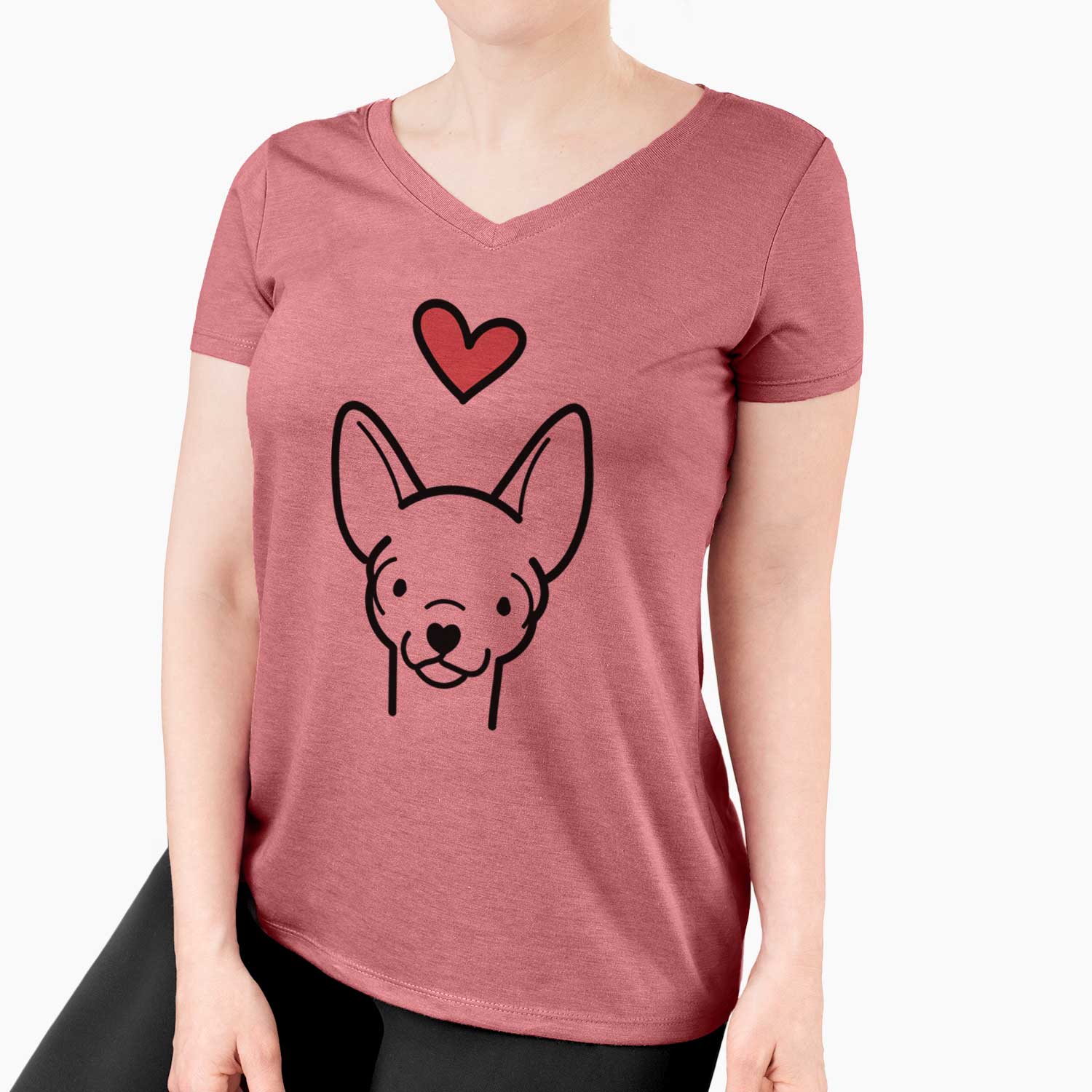 Love Always Chihuahua - Women's V-neck Shirt