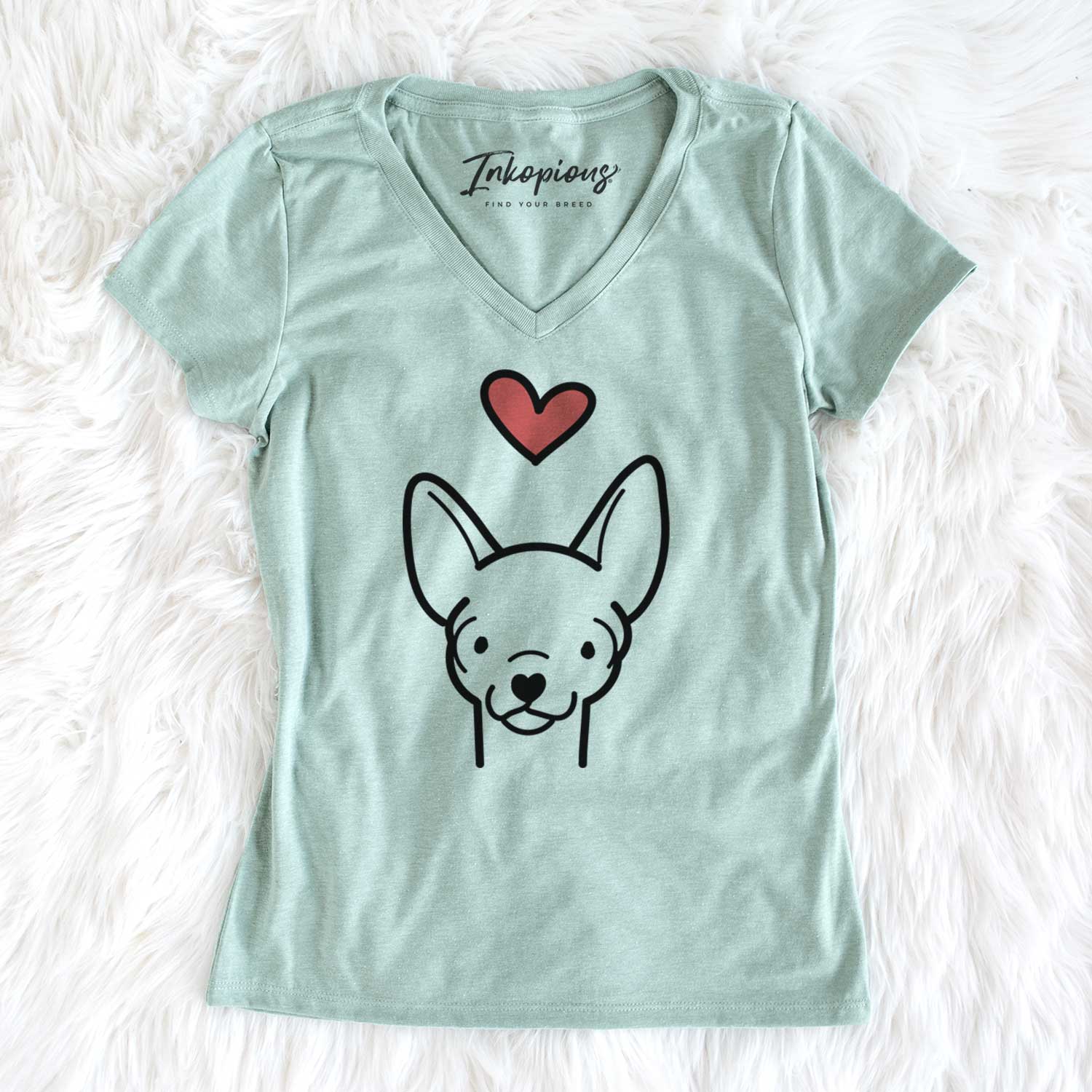 Love Always Chihuahua - Women's V-neck Shirt