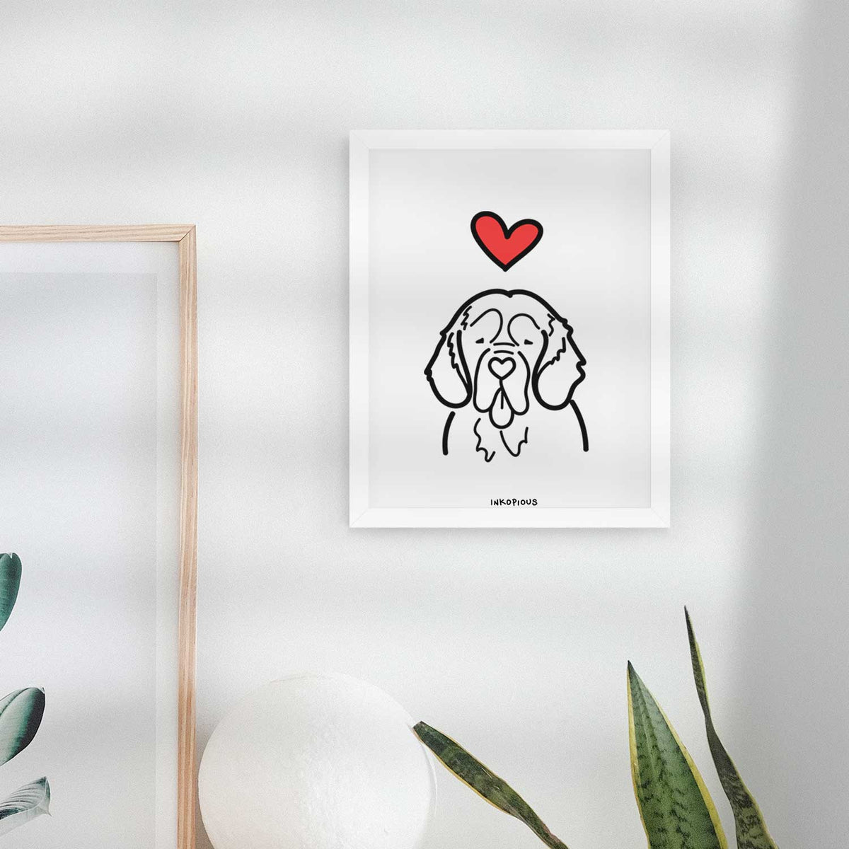 Love Always Clumber Spaniel Art Print
