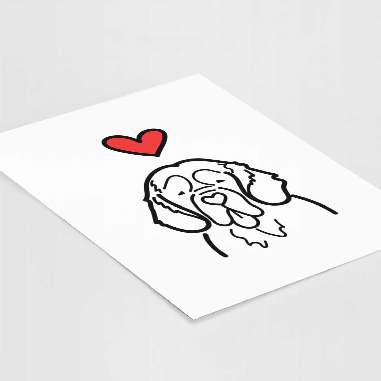 Love Always Clumber Spaniel Art Print