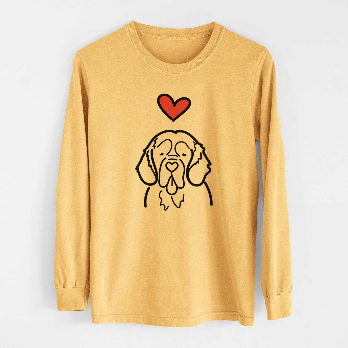 Love Always Clumber Spaniel - Heavyweight 100% Cotton Long Sleeve