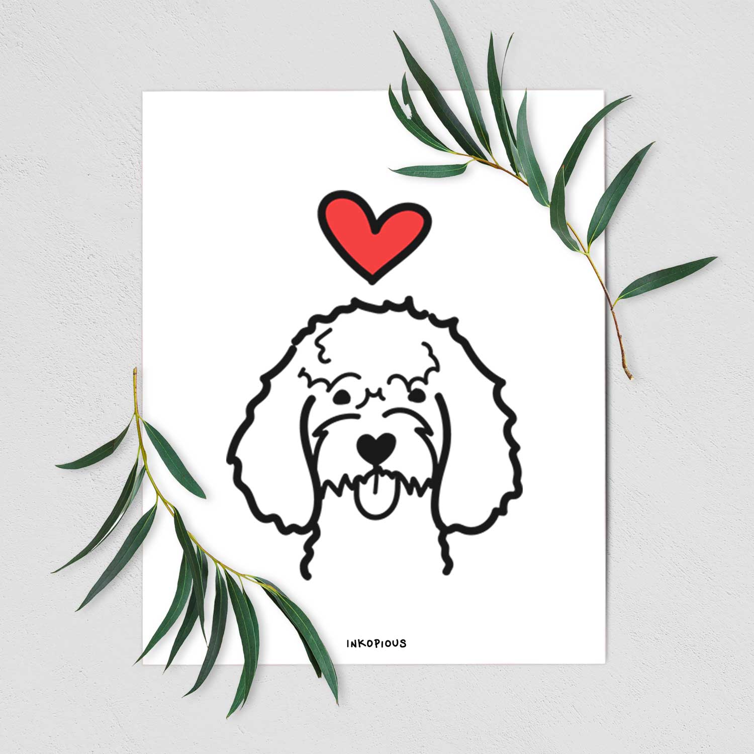 Love Always Cockapoo Art Print