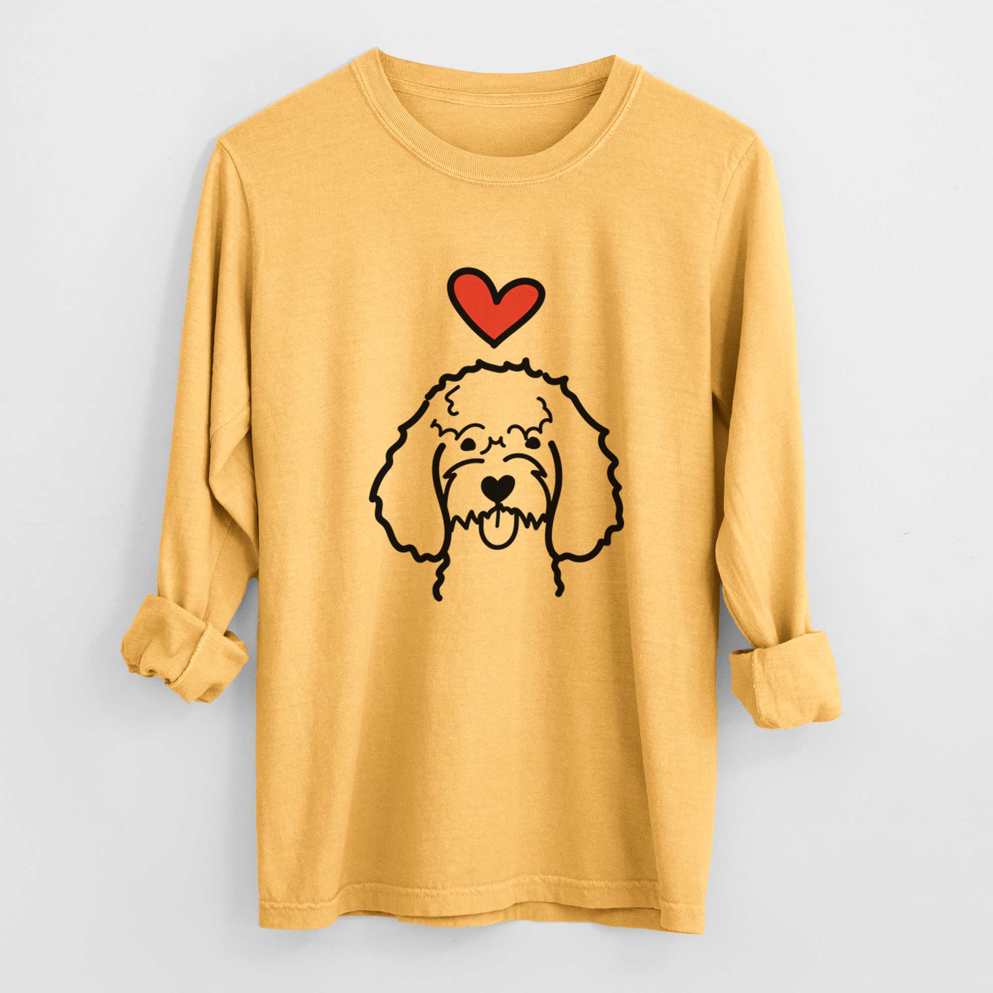 Love Always Cockapoo - Heavyweight 100% Cotton Long Sleeve