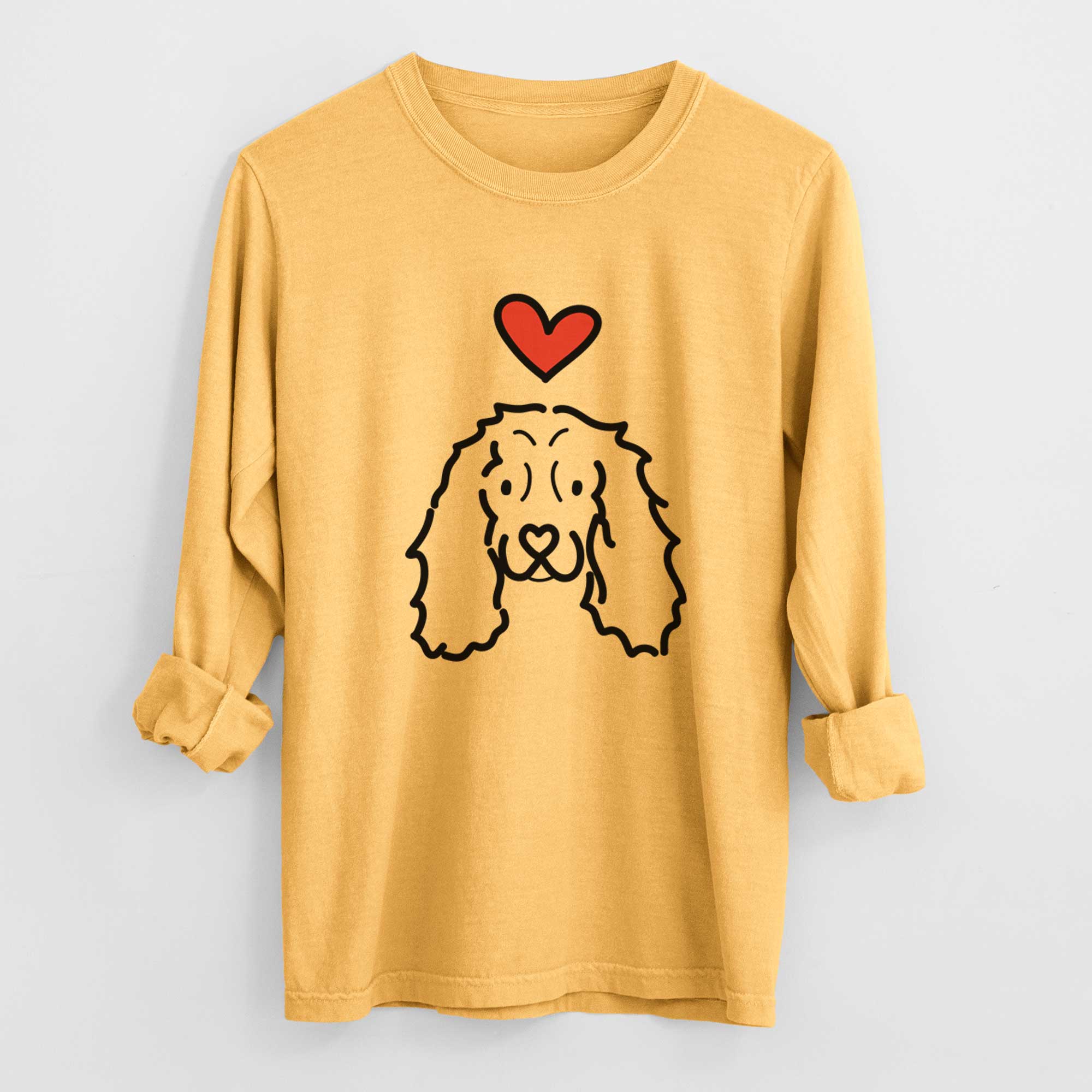 Love Always American Cocker Spaniel - Heavyweight 100% Cotton Long Sleeve