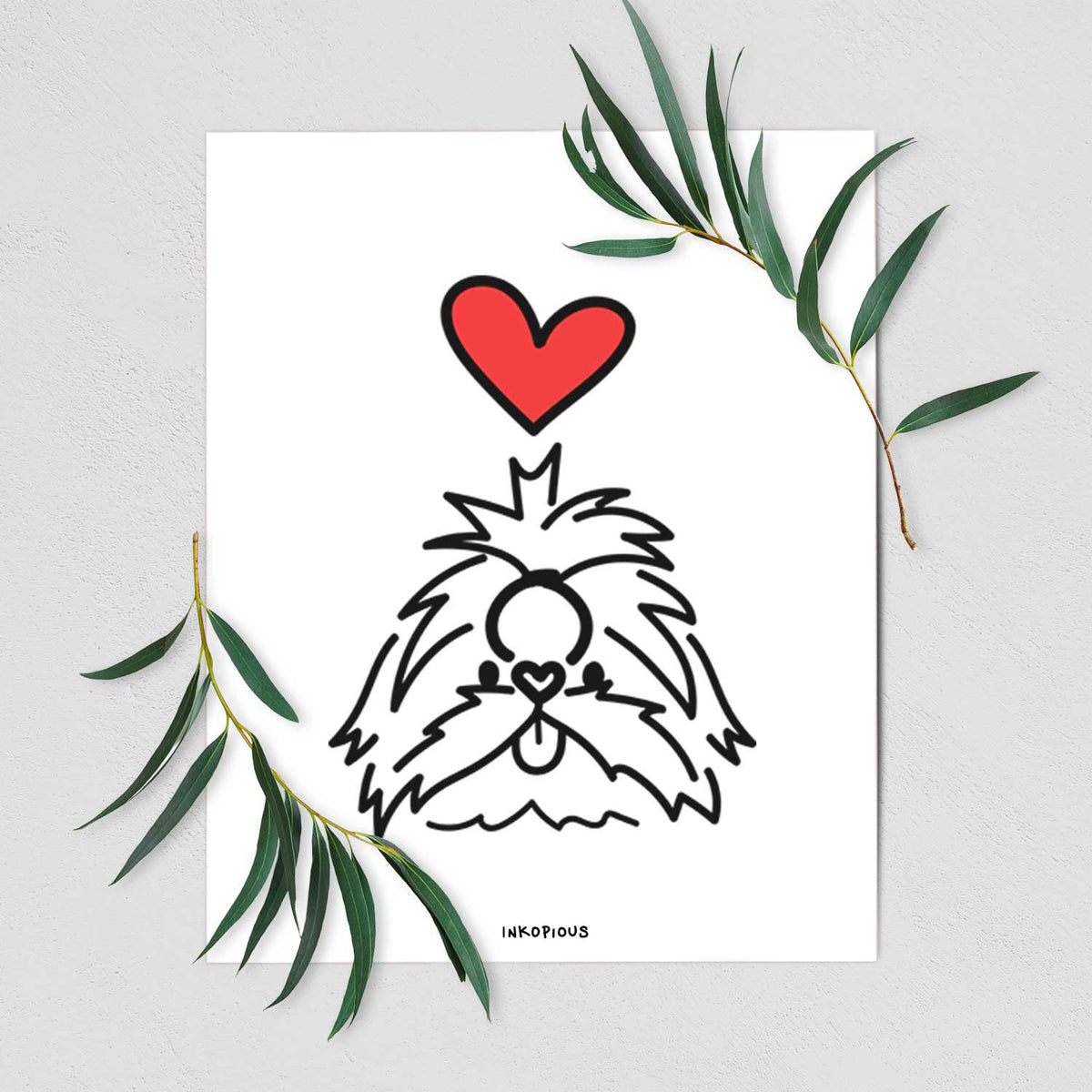 Love Always Shih Tzu - CoCo Art Print