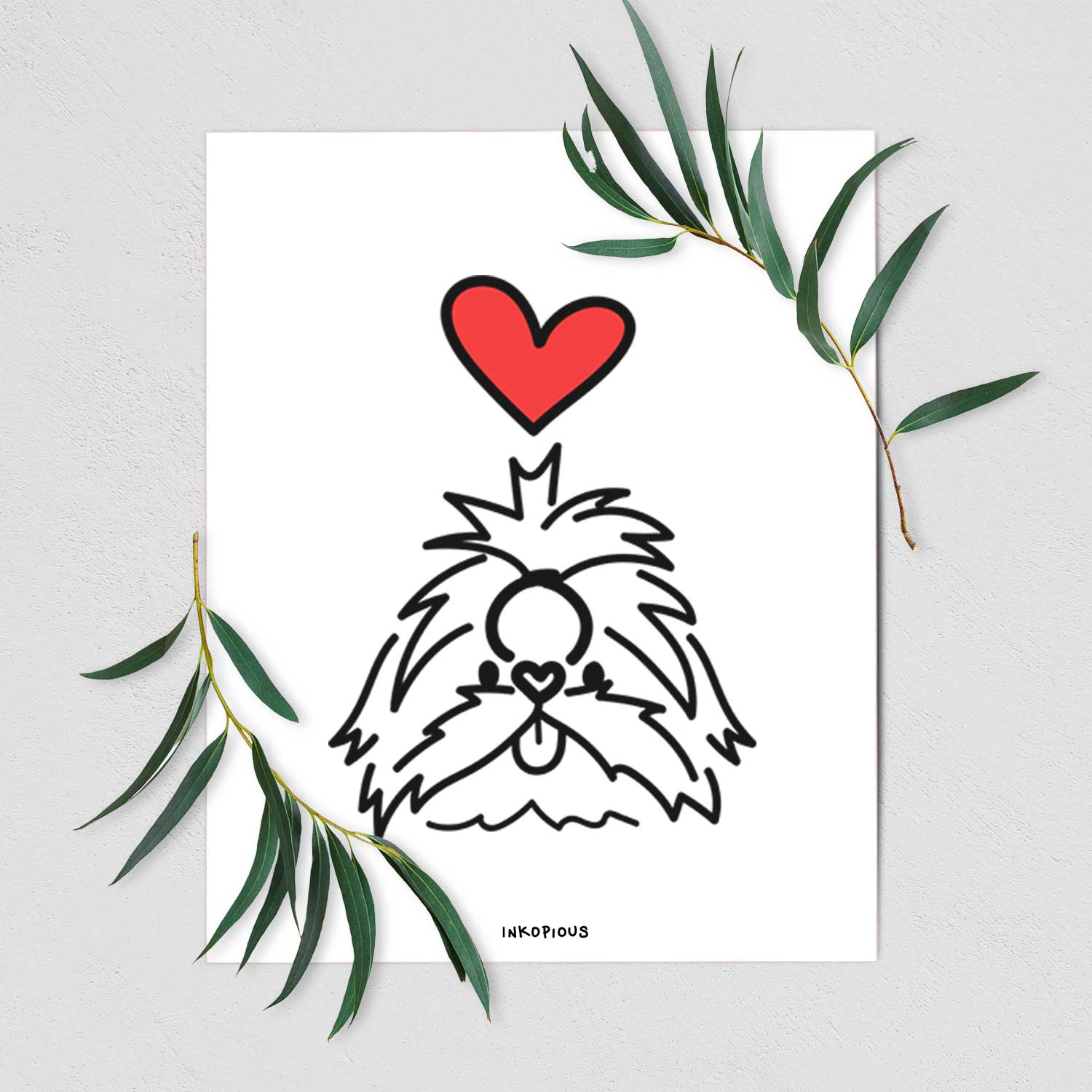Love Always Shih Tzu - CoCo Art Print