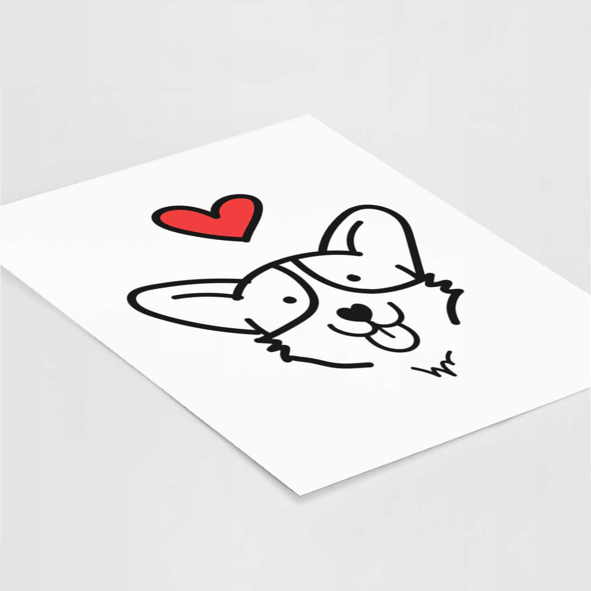Love Always Corgi Art Print