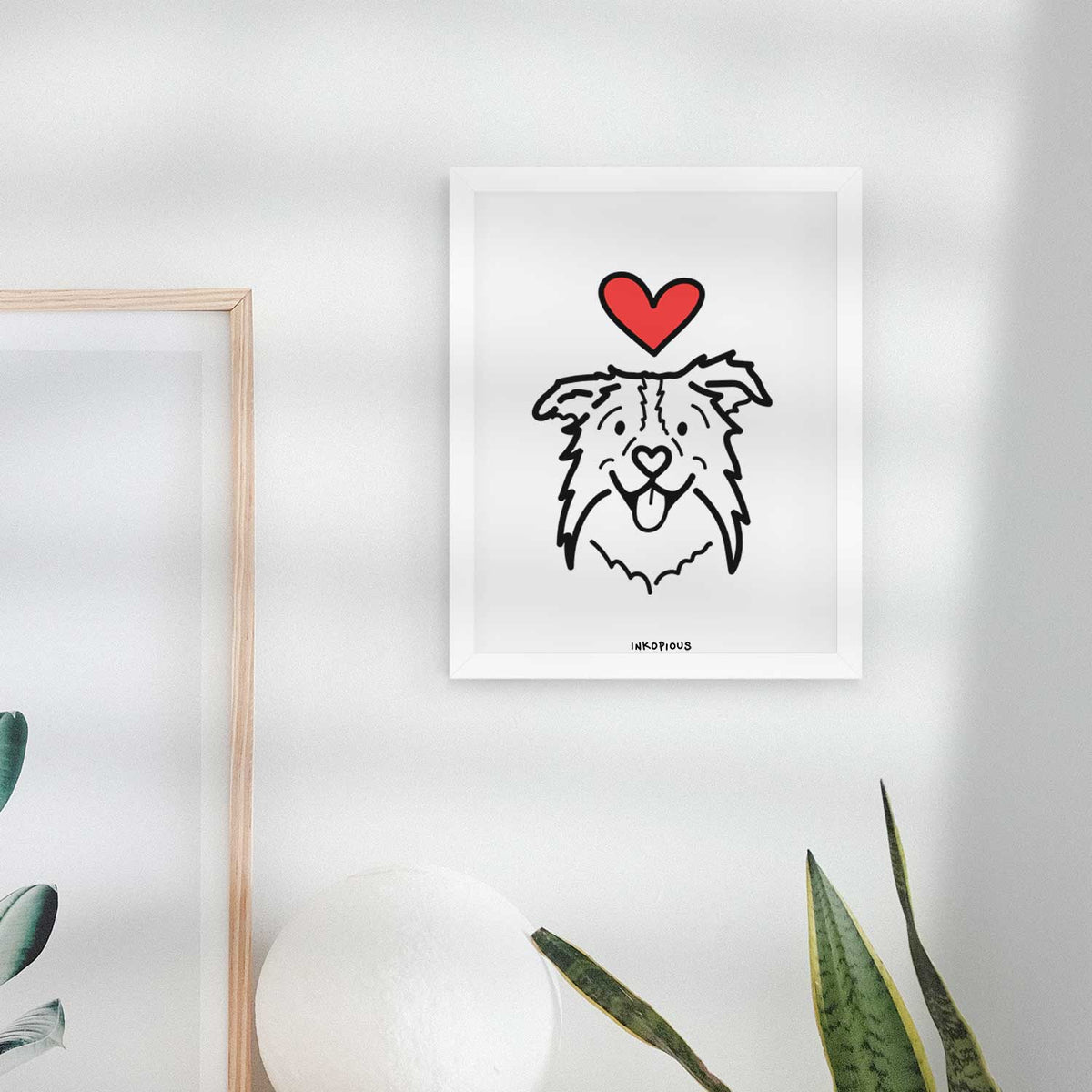 Love Always Border Collie - Cricket Art Print