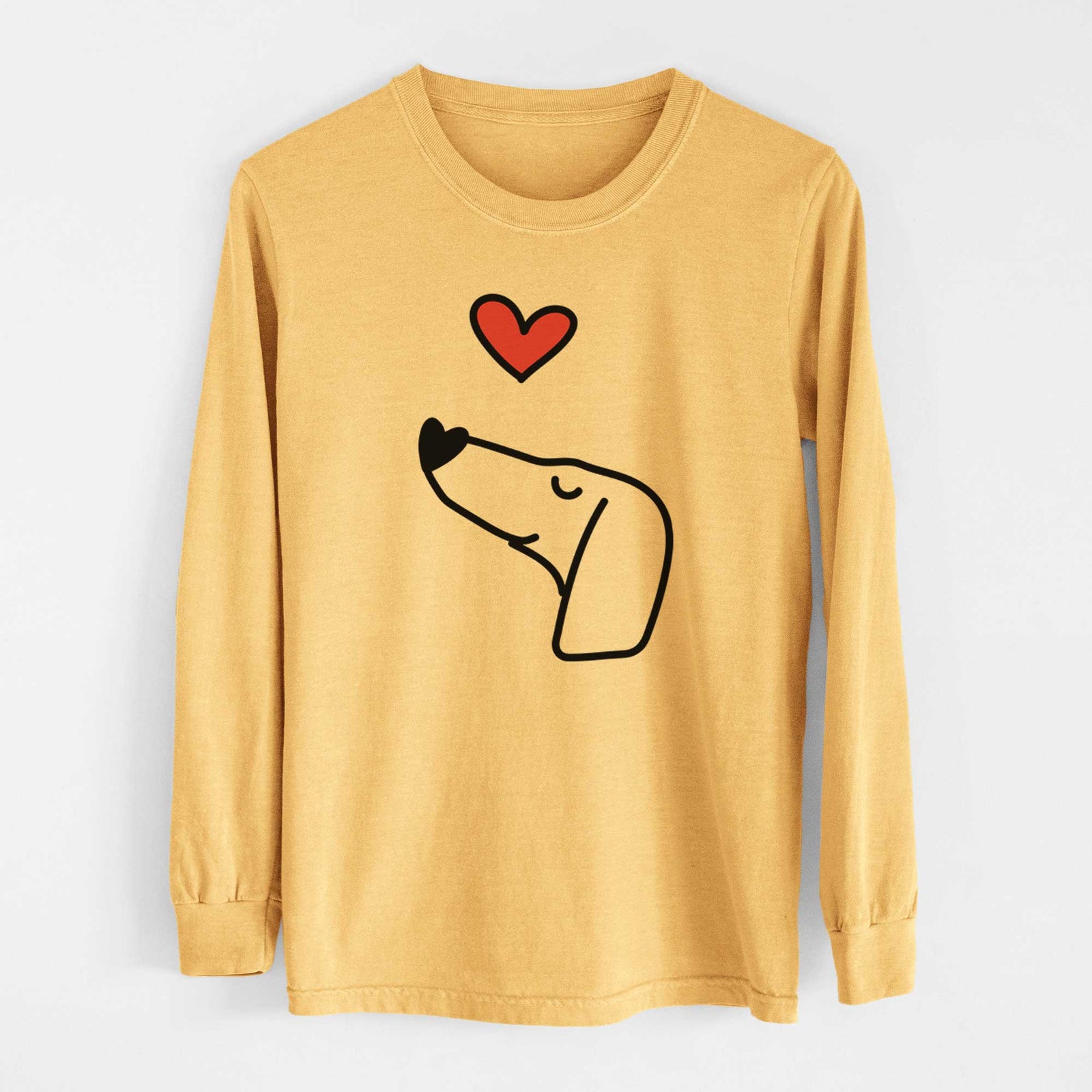 Love Always Dachshund - Heavyweight 100% Cotton Long Sleeve