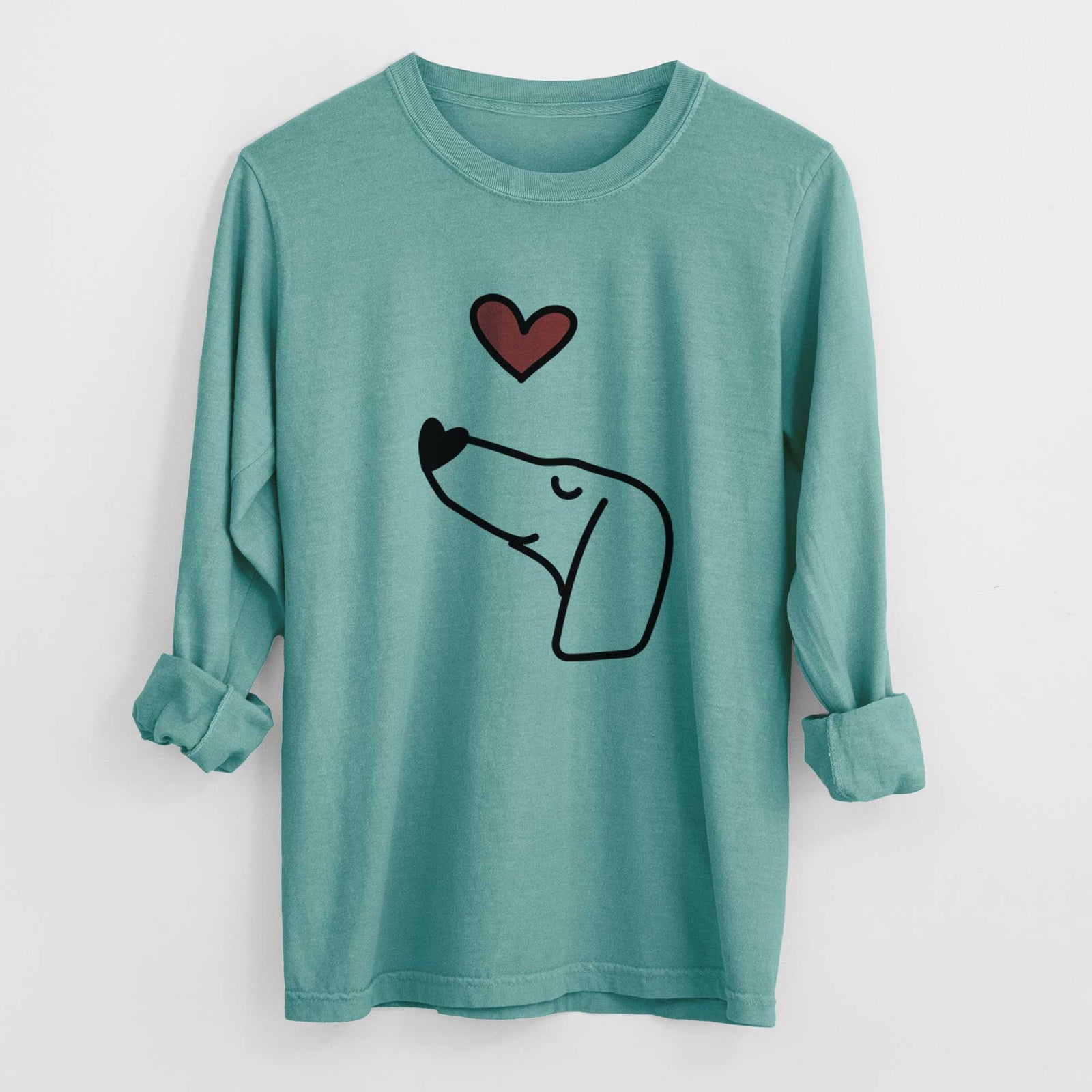 Love Always Dachshund - Heavyweight 100% Cotton Long Sleeve