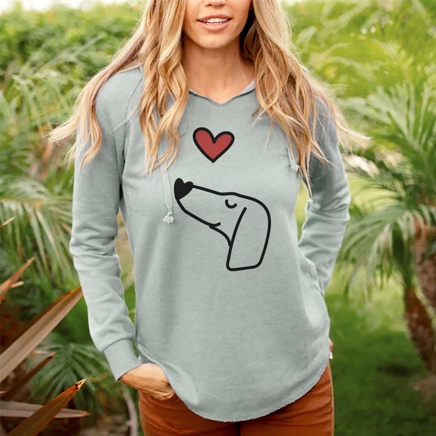 Love Always Dachshund - Cali Wave Hooded Sweatshirt