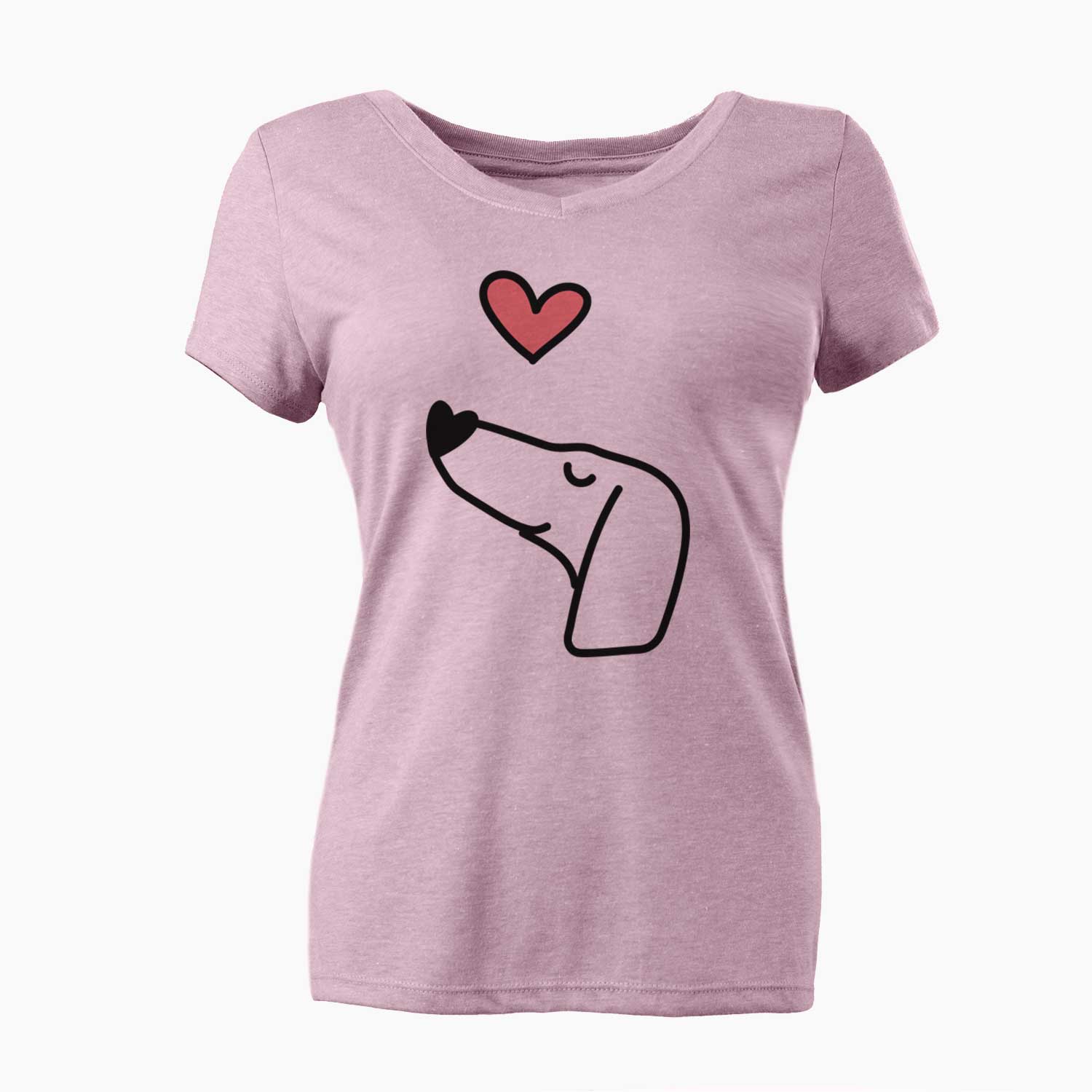 Love Always Dachshund - Women's V-neck Shirt