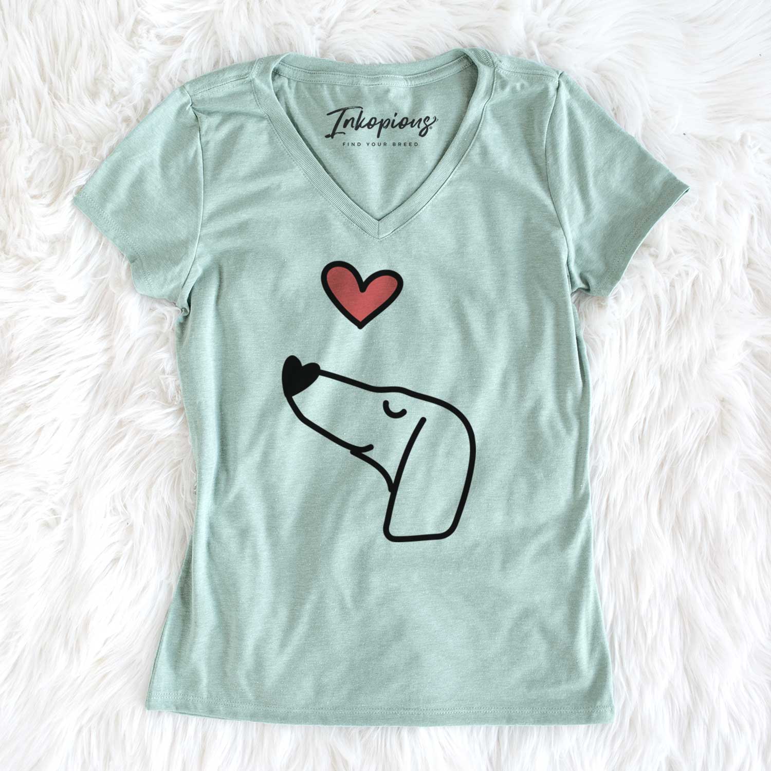 Love Always Dachshund - Women's V-neck Shirt