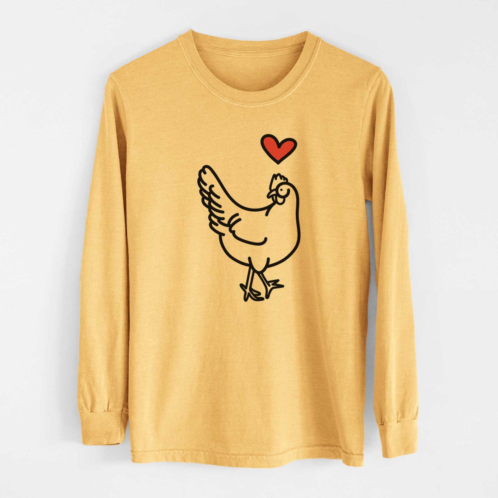 Love Always Chicken - Daisy - Heavyweight 100% Cotton Long Sleeve