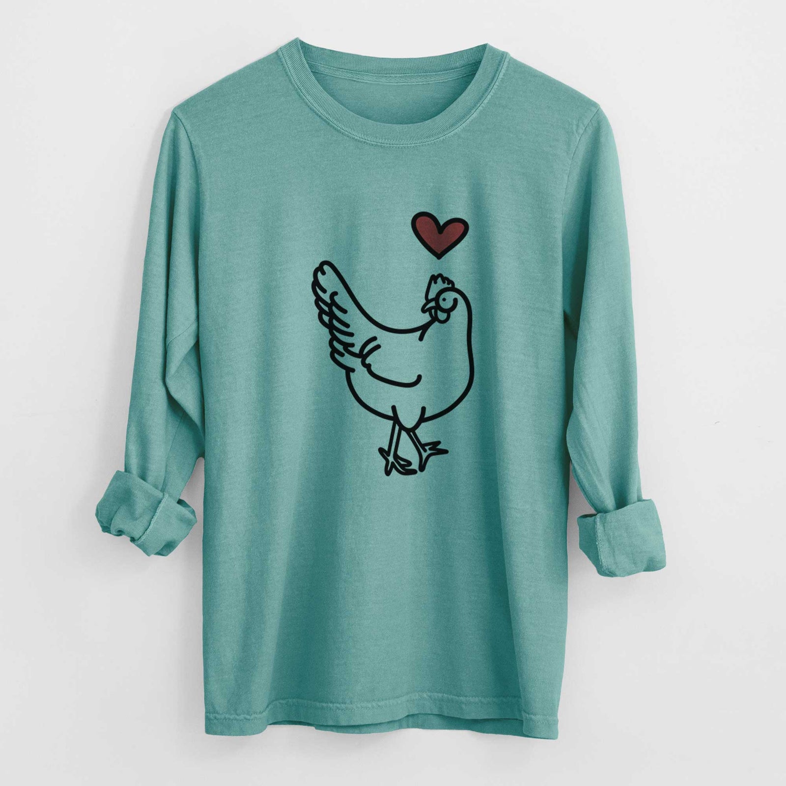 Love Always Chicken - Daisy - Heavyweight 100% Cotton Long Sleeve