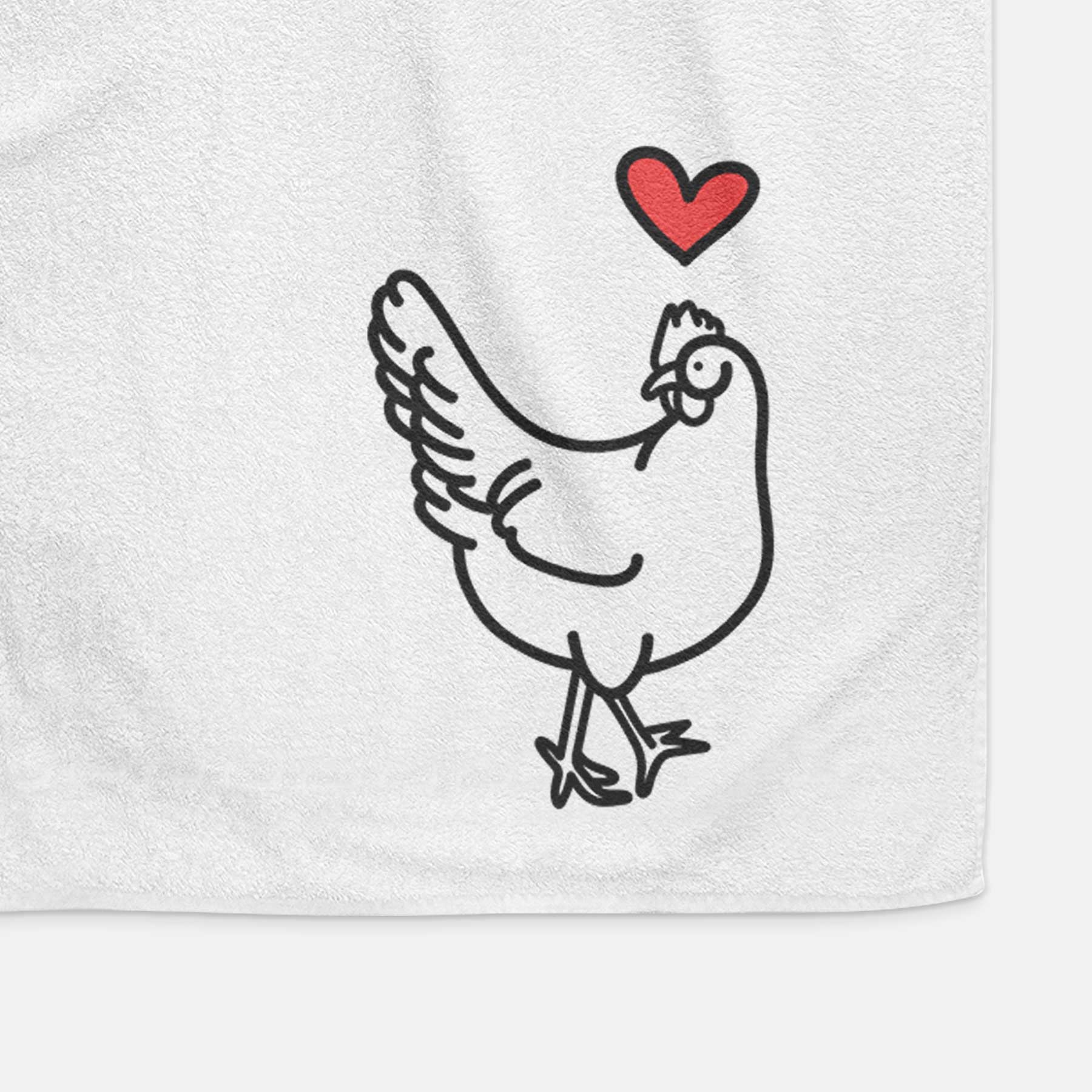 Love Always Chicken - Daisy - Decorative Hand Towel