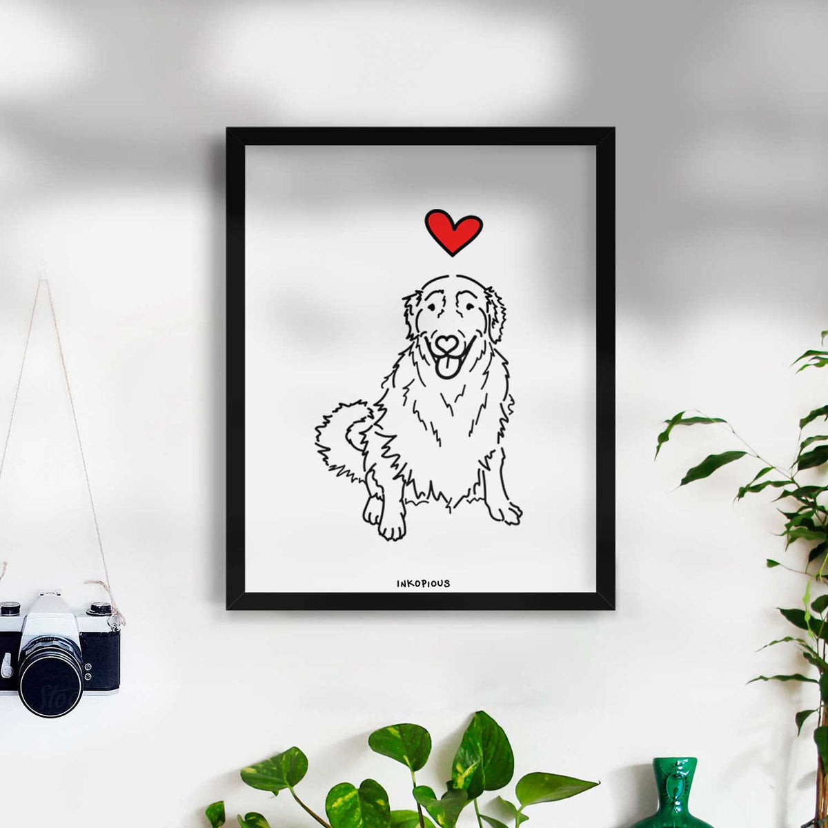 Love Always Golden Retriever - Daisy Art Print