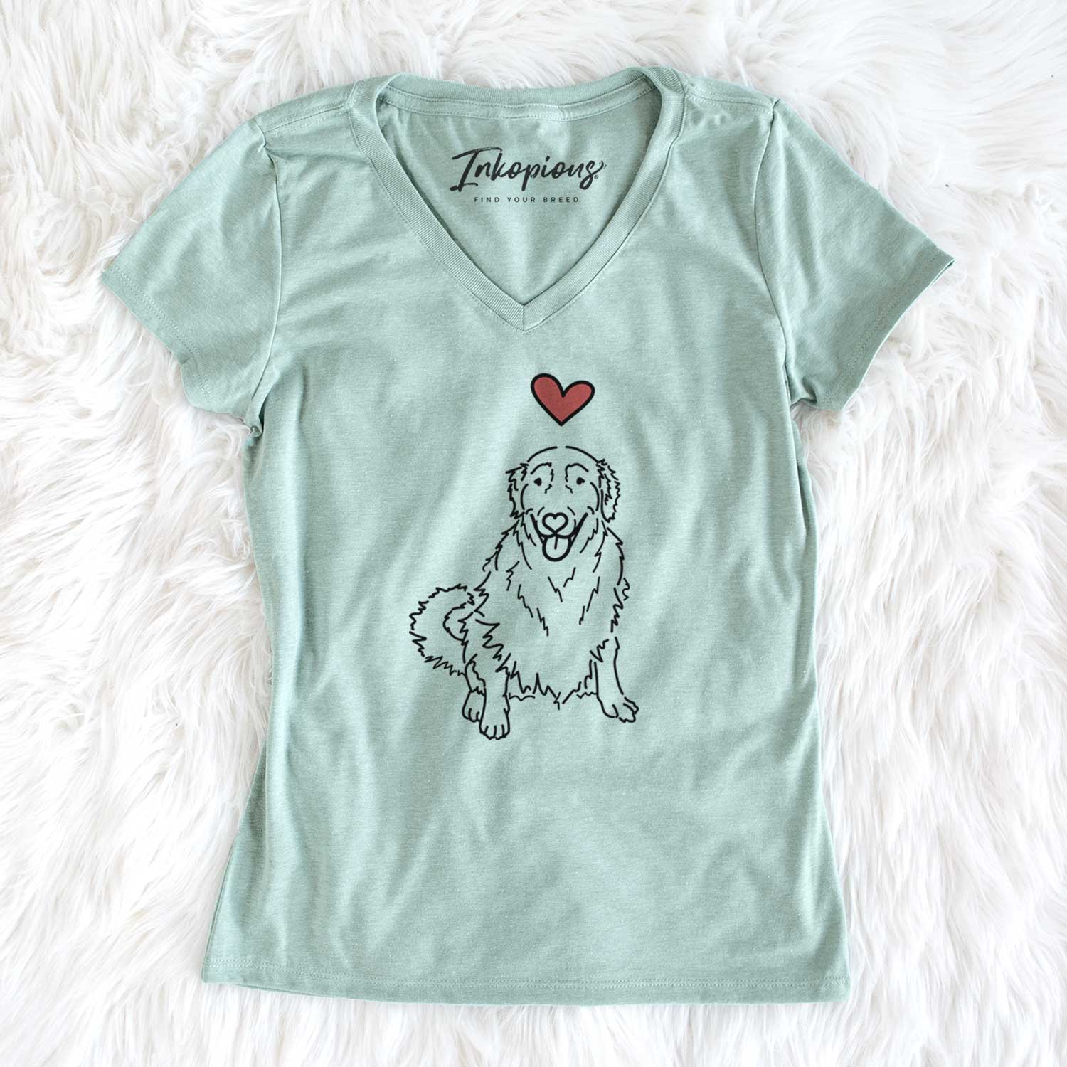 Love Always Golden Retriever - Daisy - Women's V-neck Shirt