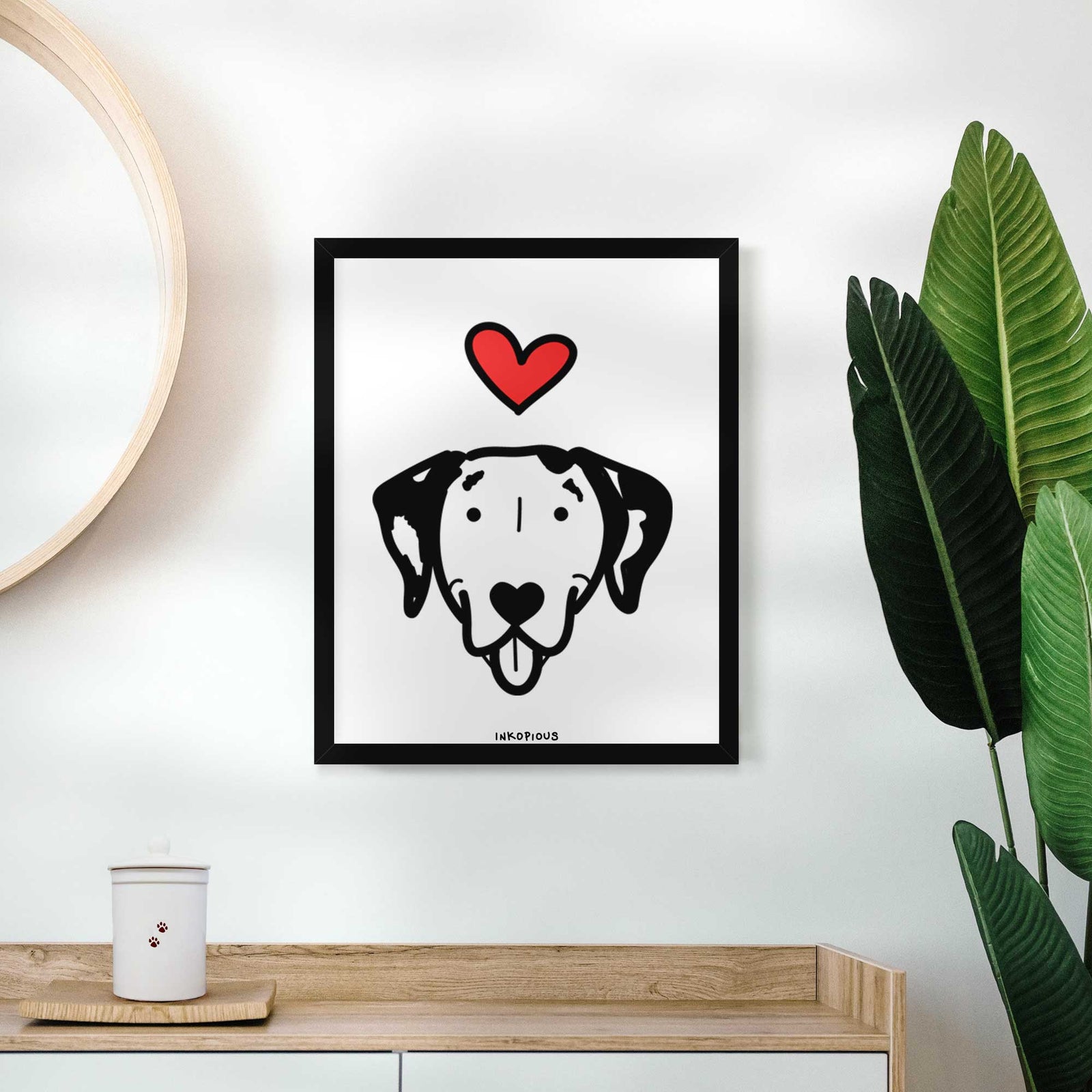 Love Always Dalmatian Art Print