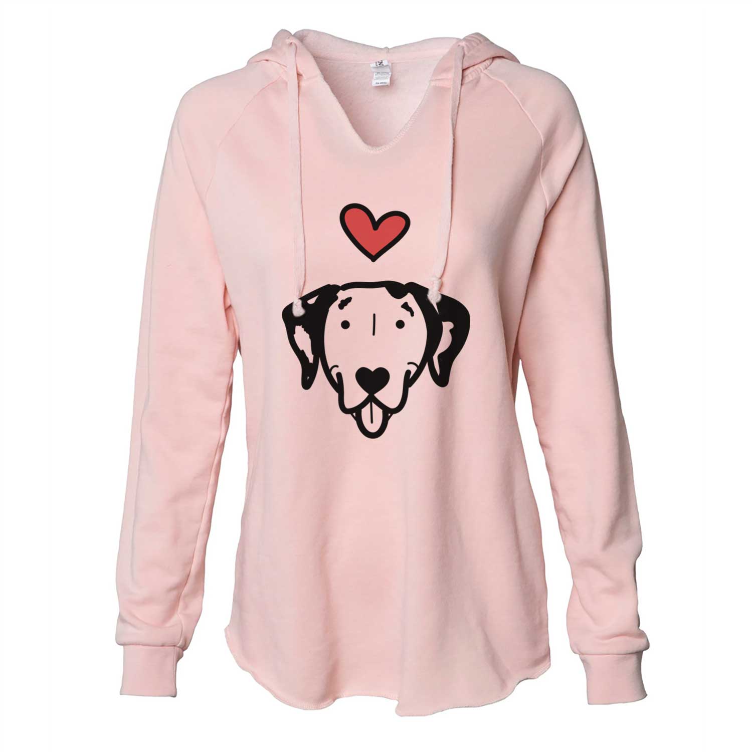 Love Always Dalmatian - Cali Wave Hooded Sweatshirt