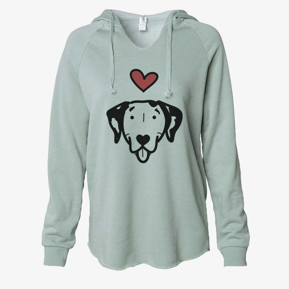 Love Always Dalmatian - Cali Wave Hooded Sweatshirt