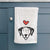 Love Always Dalmatian - Decorative Hand Towel