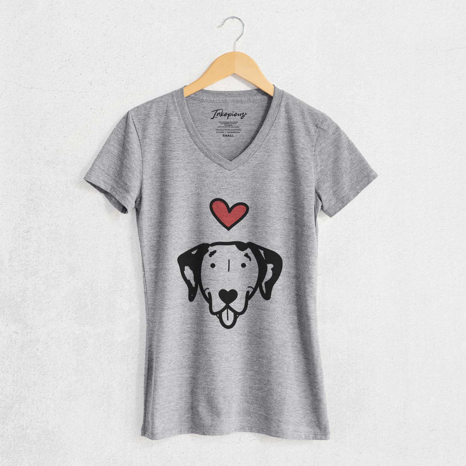 Love Always Dalmatian - Women's V-neck Shirt