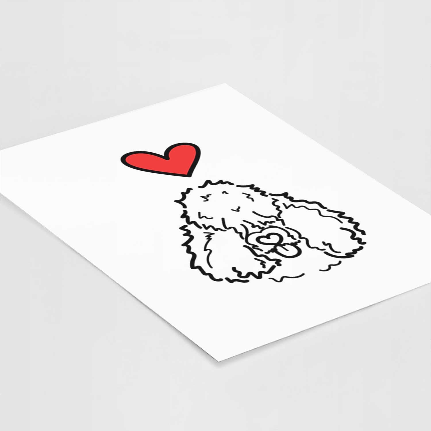 Love Always Bouvier des Flandres - Deeogey Art Print