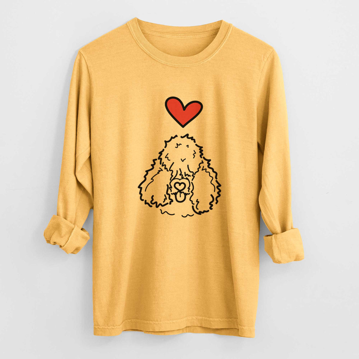 Love Always Bouvier des Flandres - Deeogey - Heavyweight 100% Cotton Long Sleeve