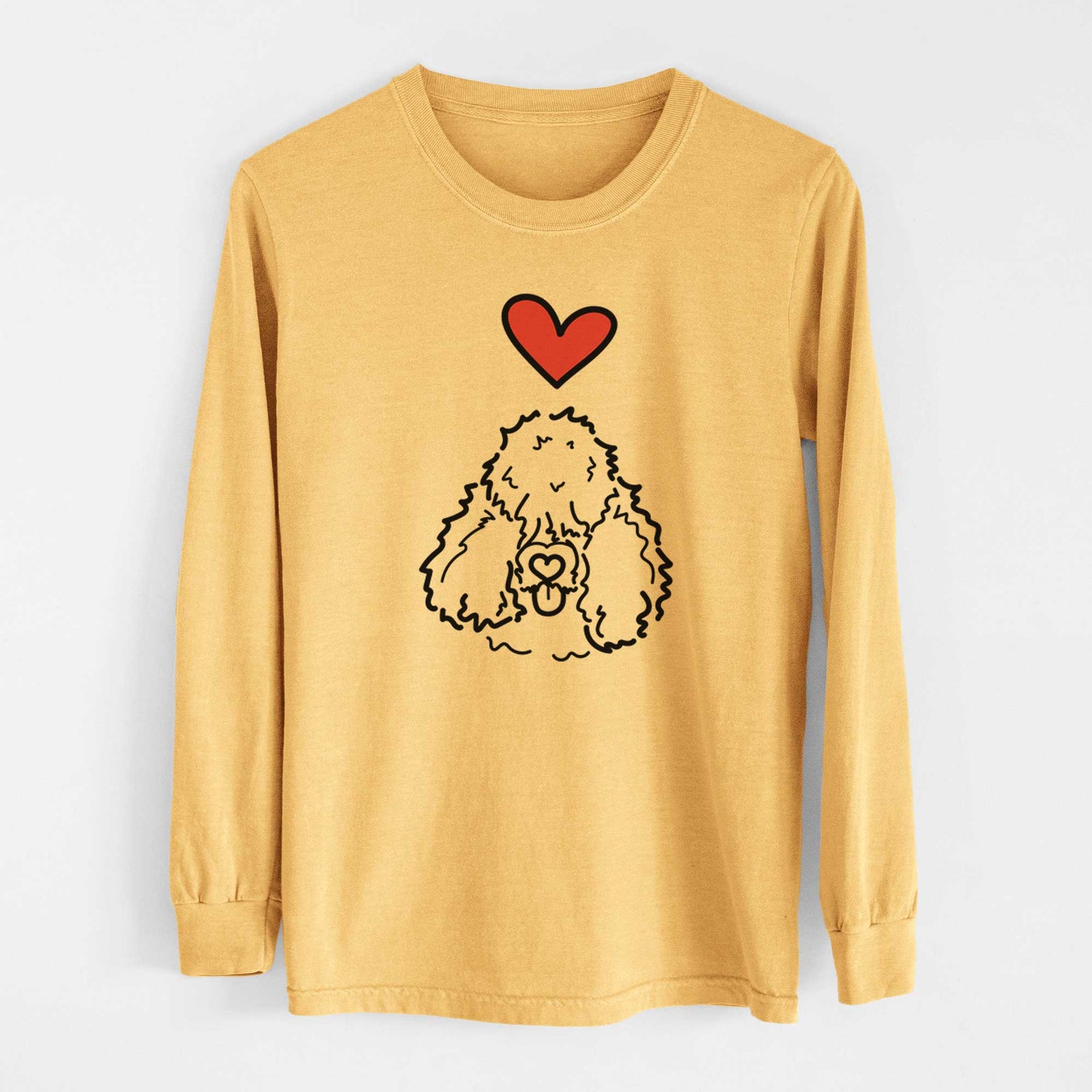 Love Always Bouvier des Flandres - Deeogey - Heavyweight 100% Cotton Long Sleeve
