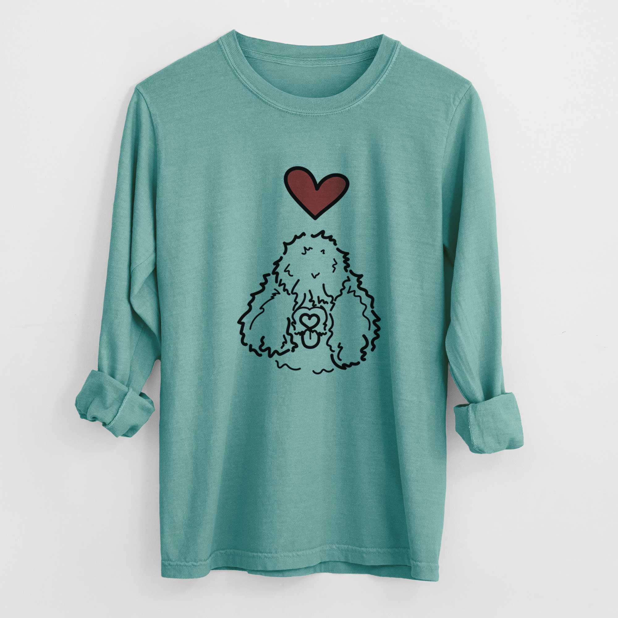 Love Always Bouvier des Flandres - Deeogey - Heavyweight 100% Cotton Long Sleeve