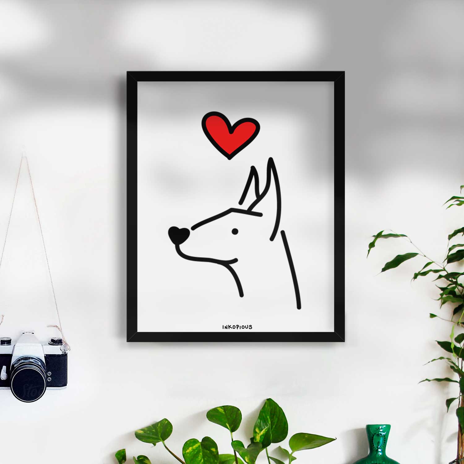 Love Always Doberman Pinscher Art Print