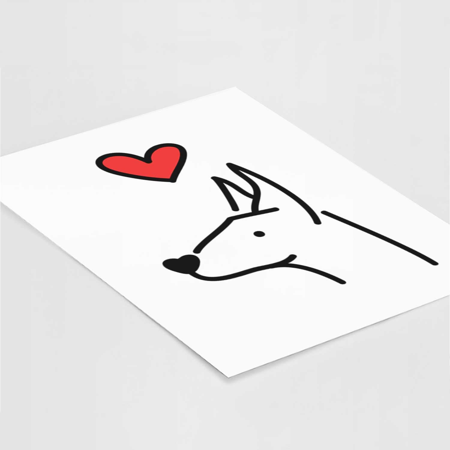 Love Always Doberman Pinscher Art Print